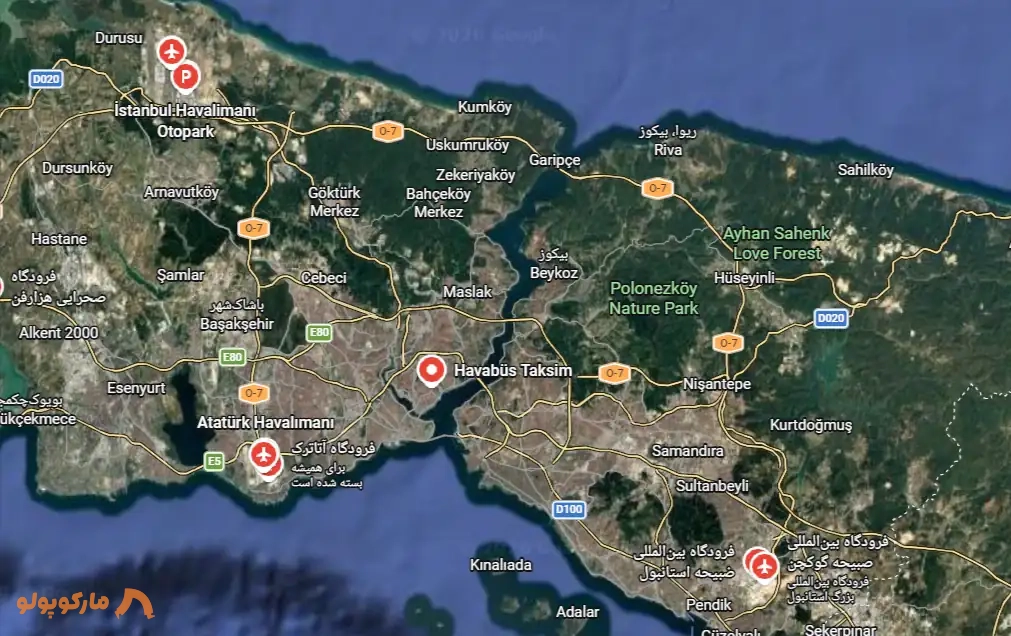 فرودگاه های استانبول